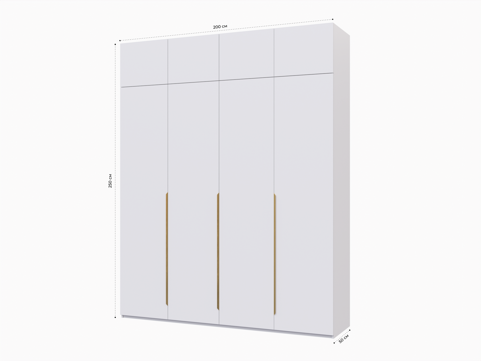 Распашной шкаф Пакс Альхейм 24 white (gold) ИКЕА (IKEA) изображение товара