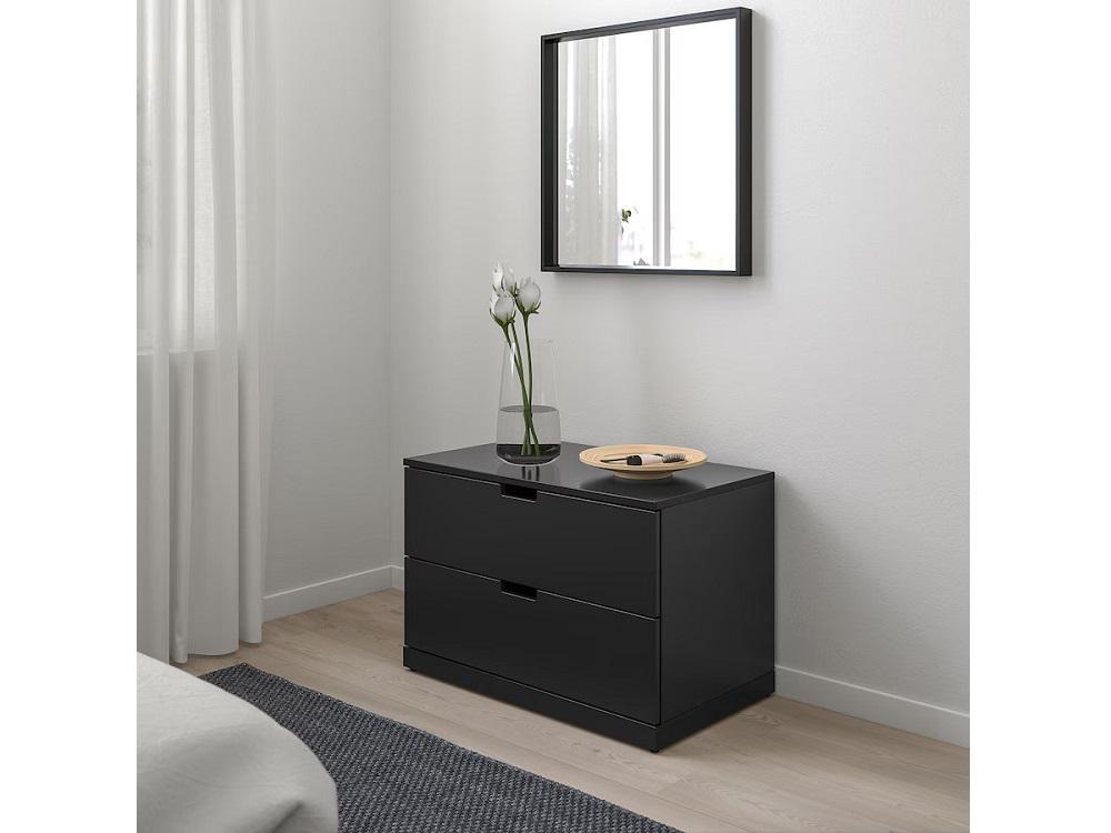 Комод Нордли 43 black ИКЕА (IKEA) изображение товара